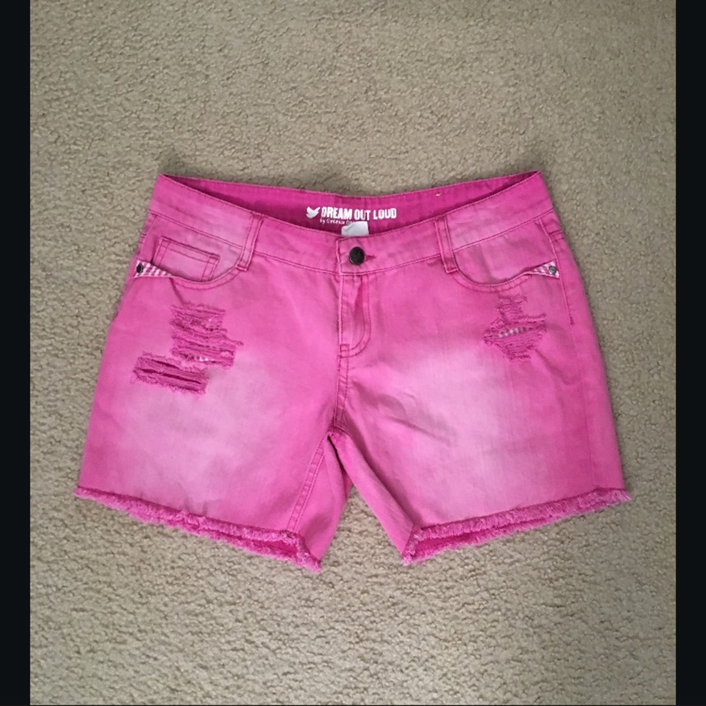 Dream Out Loud by Selena Gomez Pink Cutoff Shorts